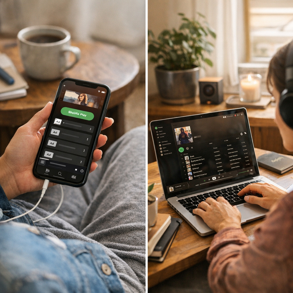 Spotify Gratuit vs Premium&nbsp;: ce qui change vraiment au quotidien