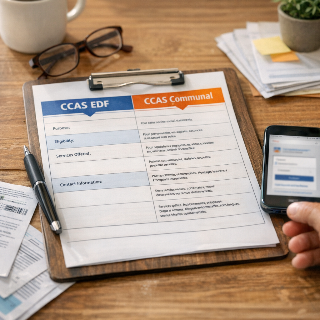 CCAS EDF ou CCAS communal&nbsp;: le tableau pour contacter le bon organisme