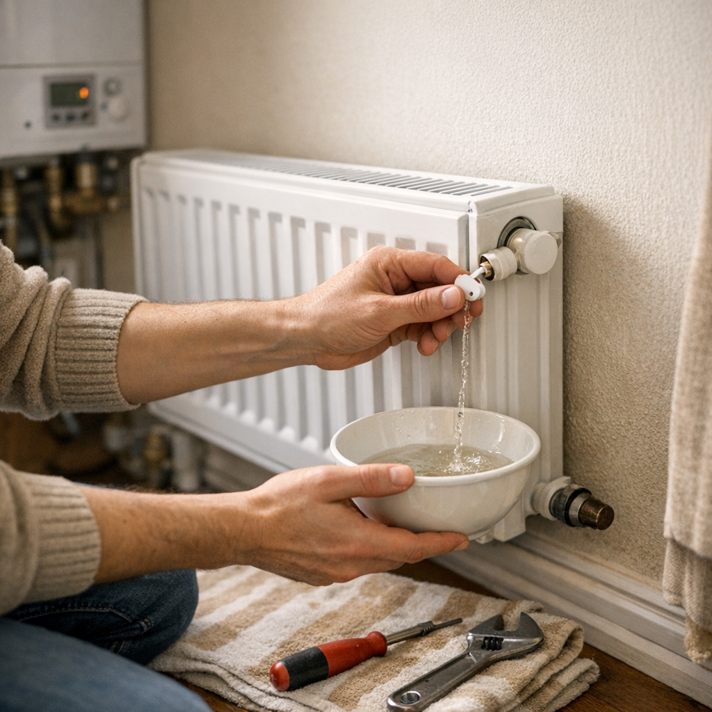 Étape 2&nbsp;: purger un radiateur froid sans aggraver la panne