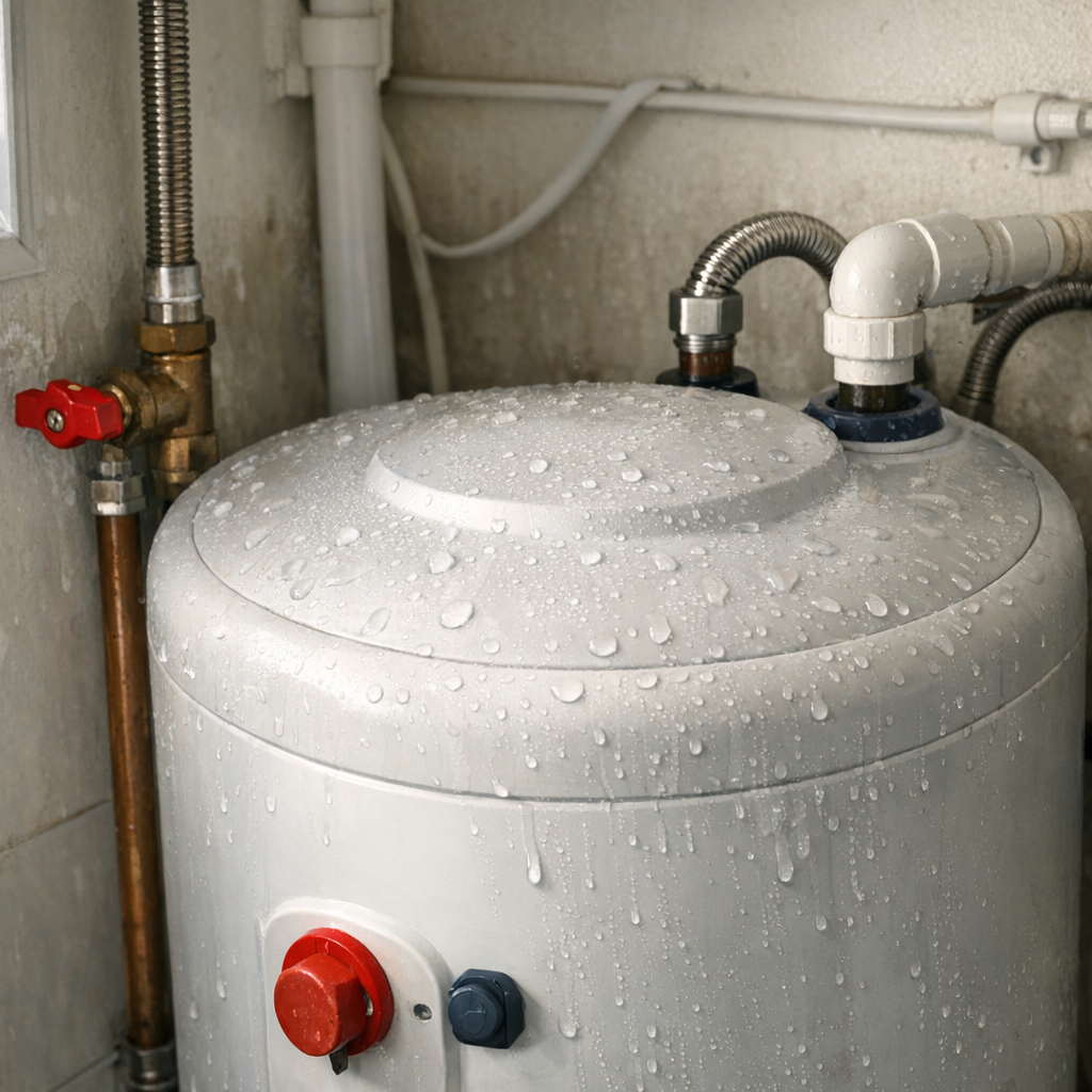 Un Chauffe-eau qui fuit par le haut doit être sécurisé vite