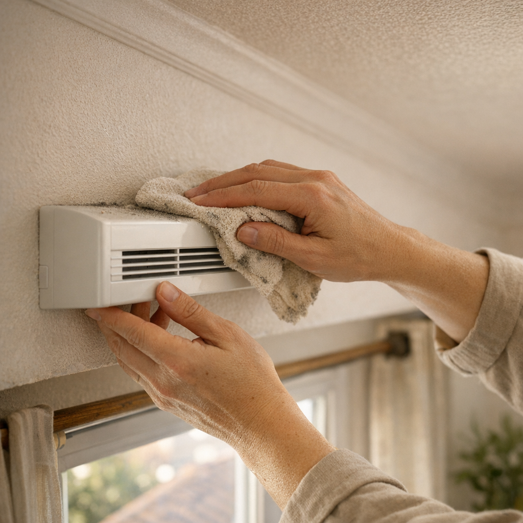 Entrées d’air&nbsp;: nettoyer aussi le dessus, le point souvent oublié