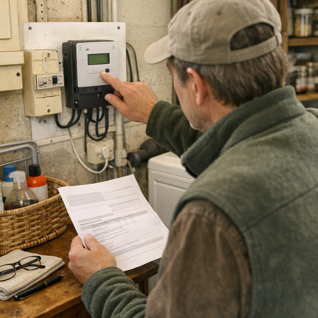La conso électrique d’une maison se vérifie au compteur
