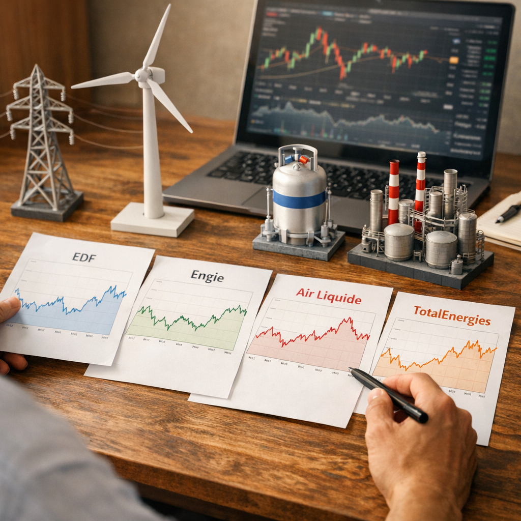 Comparer EDF avec ENGIE, Air Liquide ou TotalEnergies sans confondre les profils