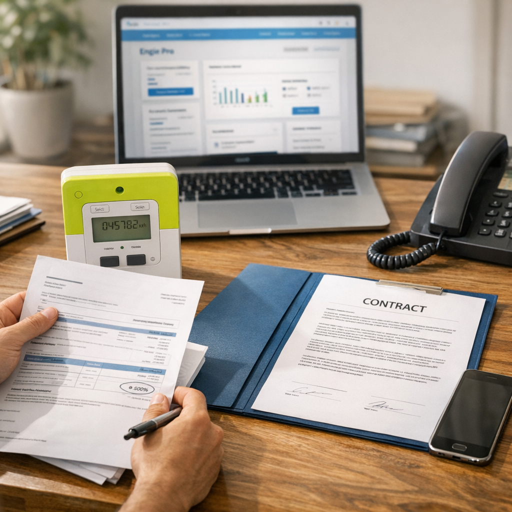 Votre espace client Engie Pro avant d’appeler&nbsp;: préparer facture, compteur et contrat