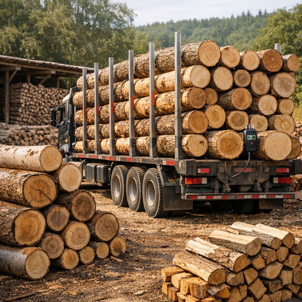 Bois en grume&nbsp;: hêtre, chêne, charme et niveau de séchage