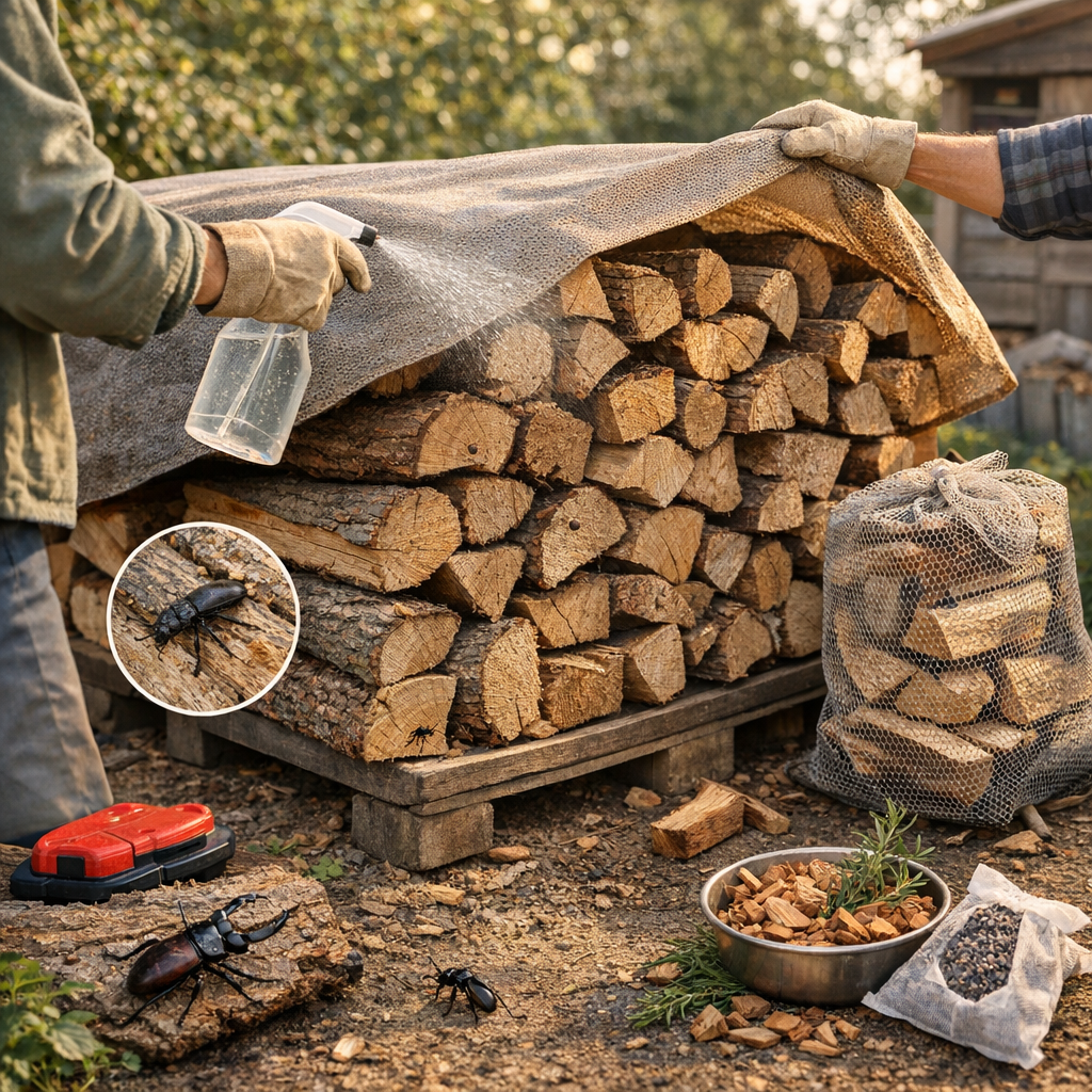 Comment protéger le bois de chauffage des insectes sans compliquer le stockage&nbsp;?