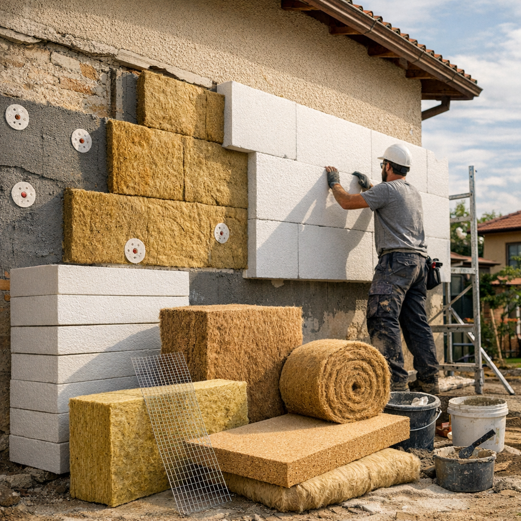 Quels matériaux pour isoler les murs par l’extérieur&nbsp;?