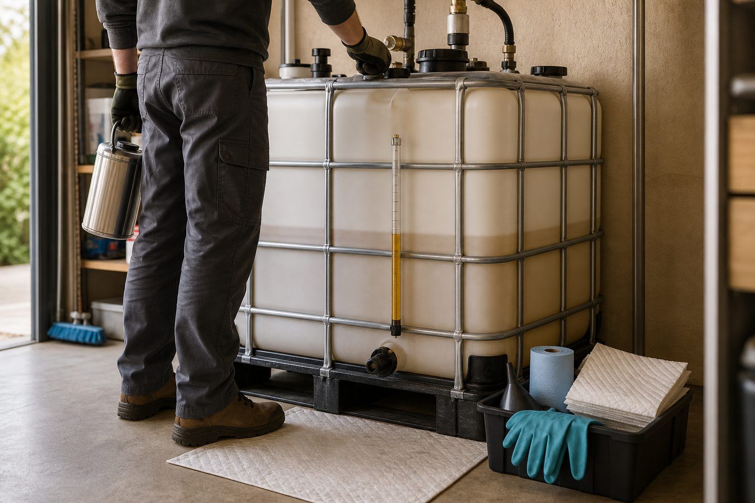 Que faire si une cuve plastique de 2&nbsp;000&nbsp;L contient encore du fioul&nbsp;&nbsp;?