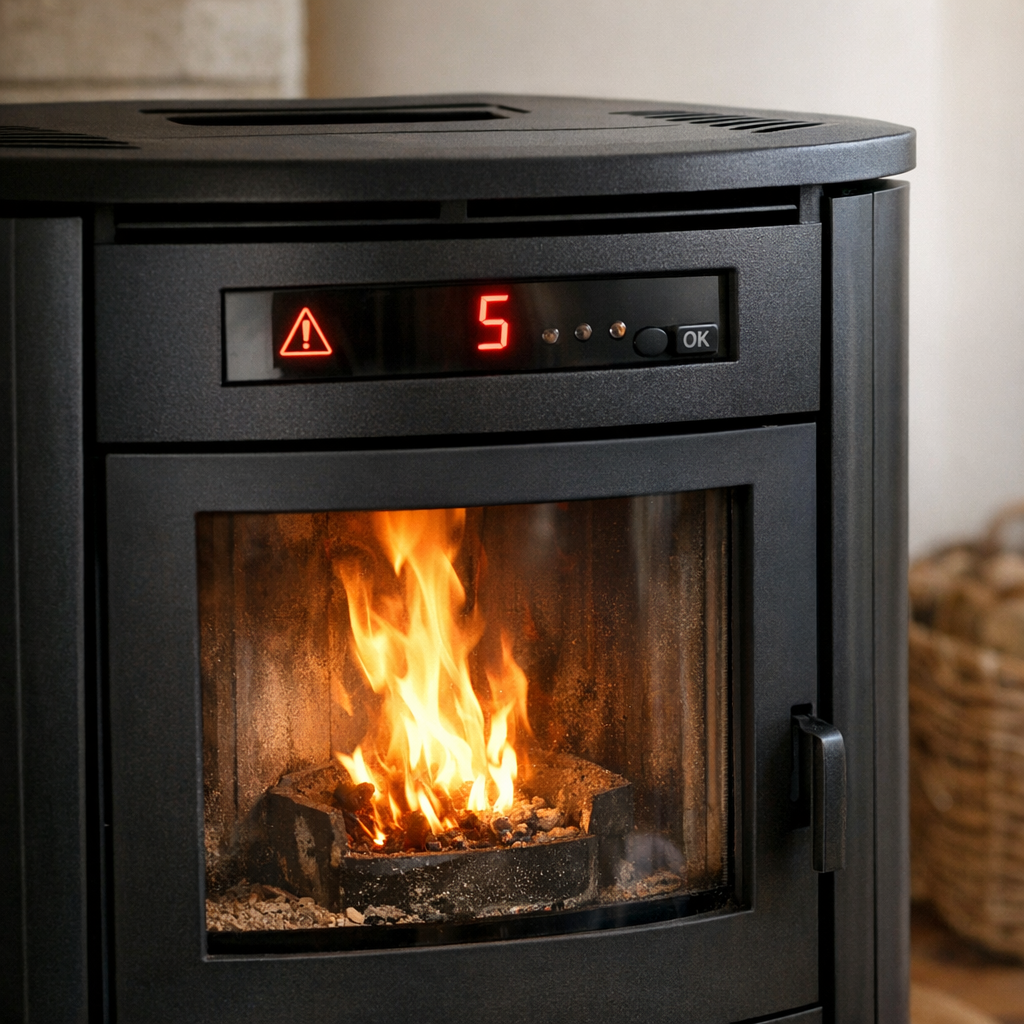 Le contre-exemple Cadel Prince 3&nbsp;: des flammes visibles mais l’alarme 5 reste