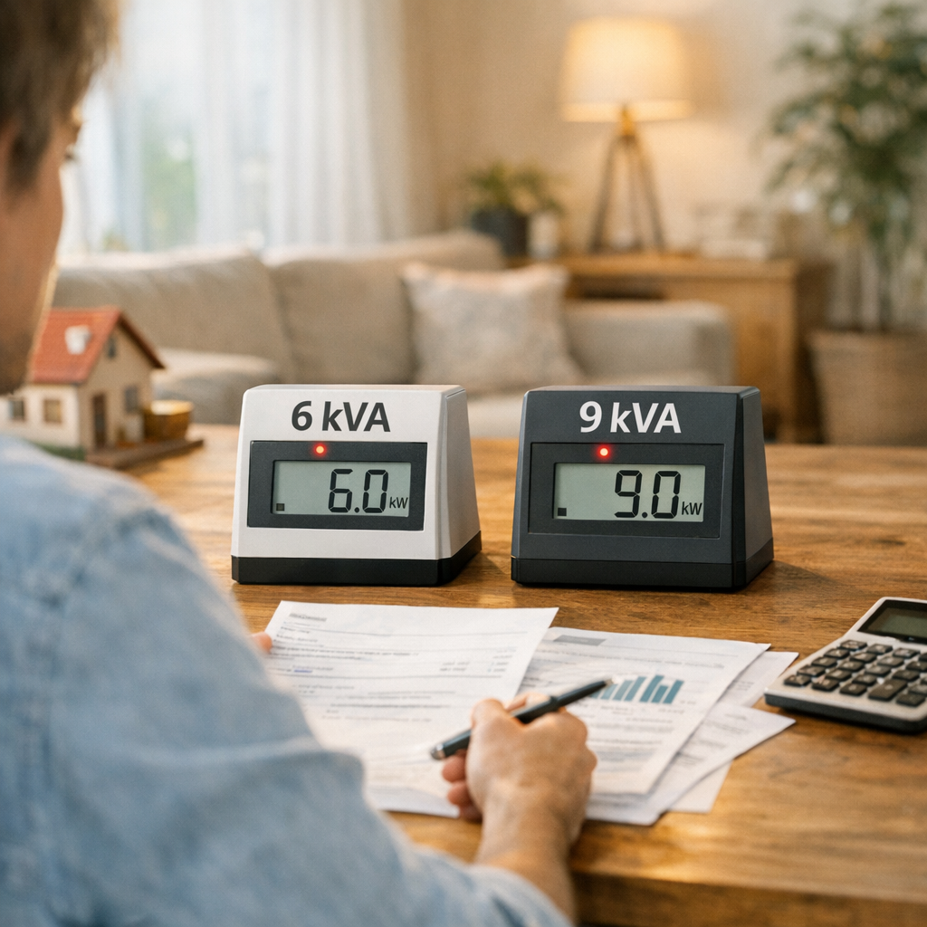 6 kVA ou 9 kVA&nbsp;: comment choisir pour une maison individuelle