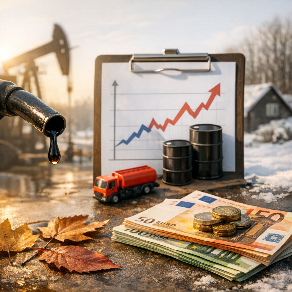 Tendance des tarifs du fioul&nbsp;: évolution, pétrole et saisonnalité