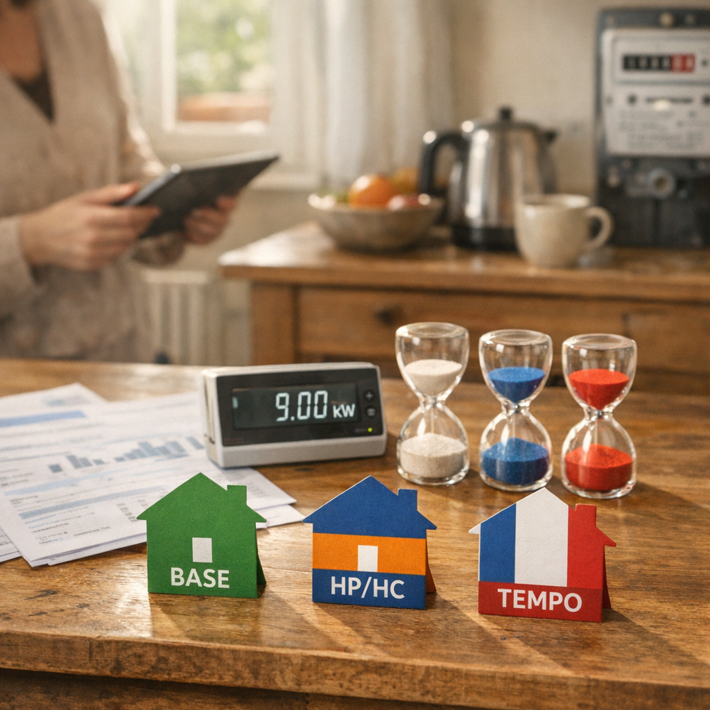 Base, heures pleines/heures creuses ou Tempo&nbsp;: quelle option pour une maison&nbsp;?