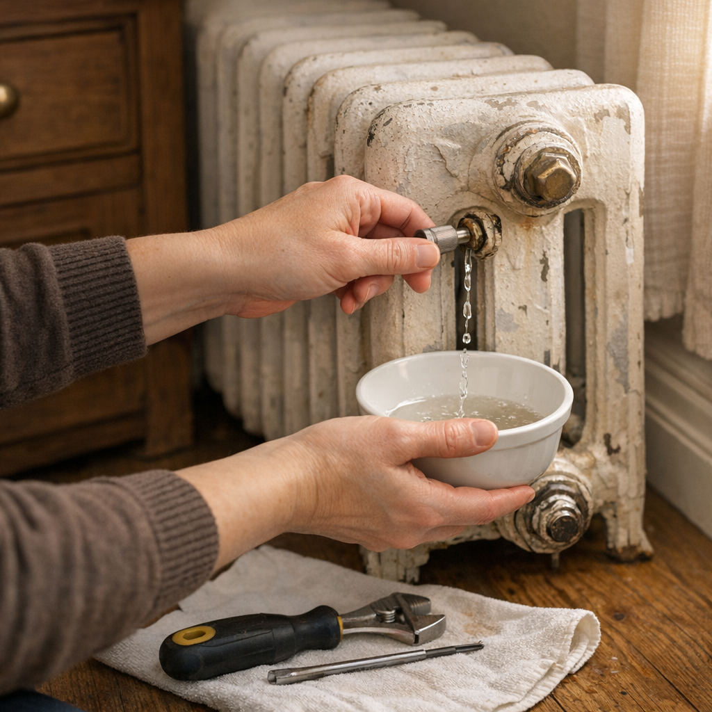 Comment purger un radiateur en fonte étape par étape