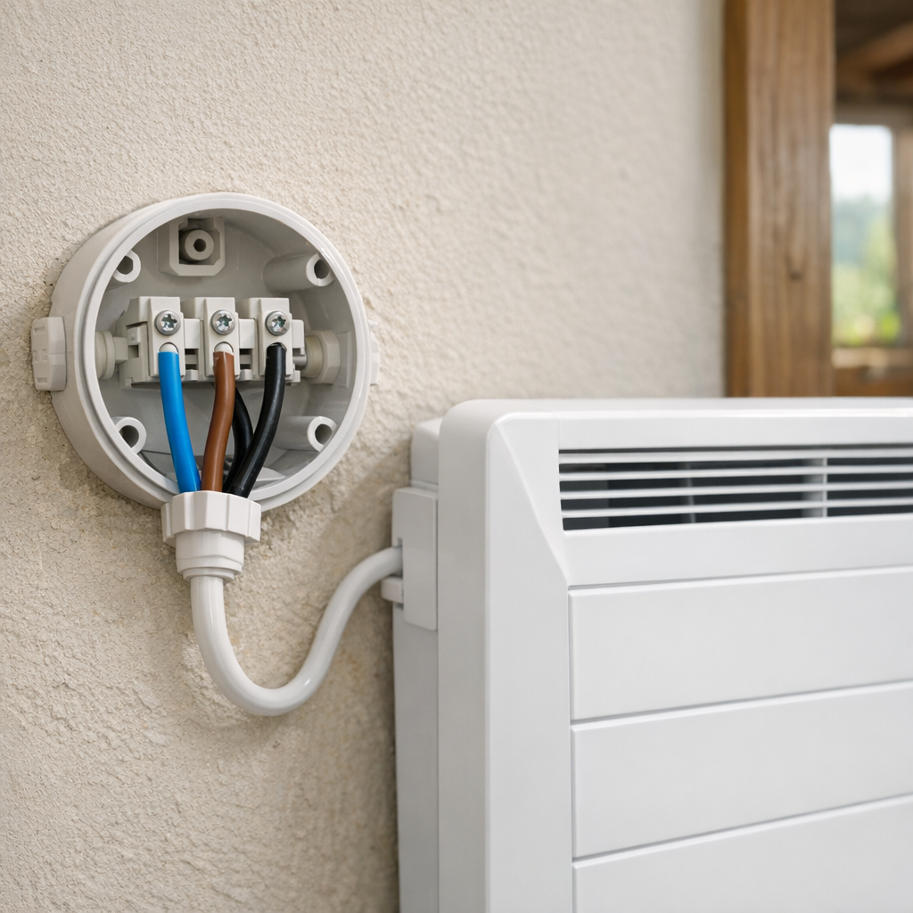 Le branchement du radiateur électrique avec fil pilote suit un schéma