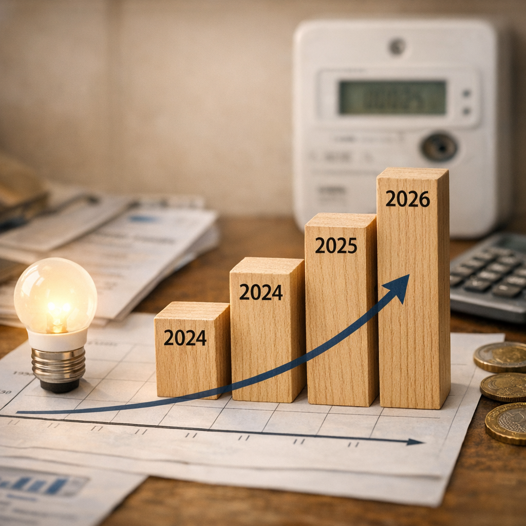 L’évolution du prix du kWh&nbsp;: de 2024 à mai 2026
