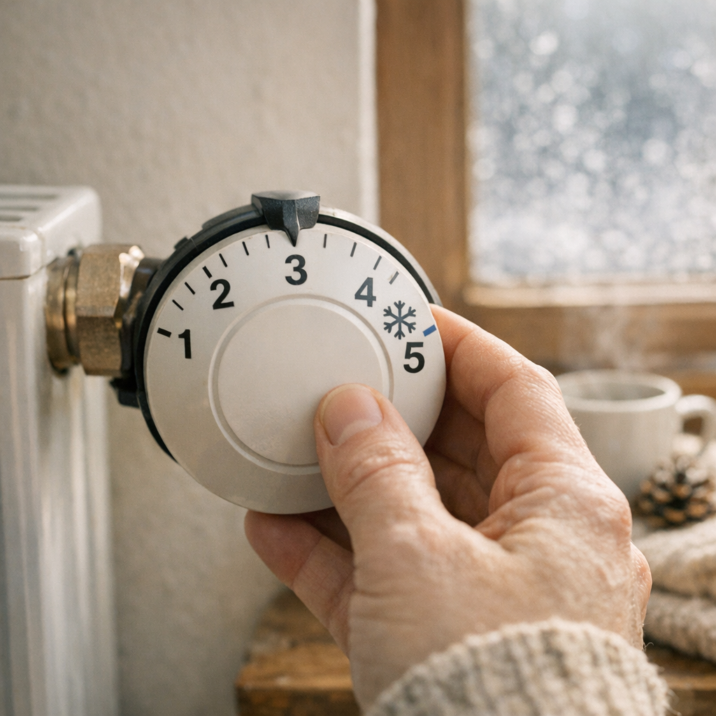 3. Thermostat réglé à 5 °C : le cas du hors-gel en chauffage domestique