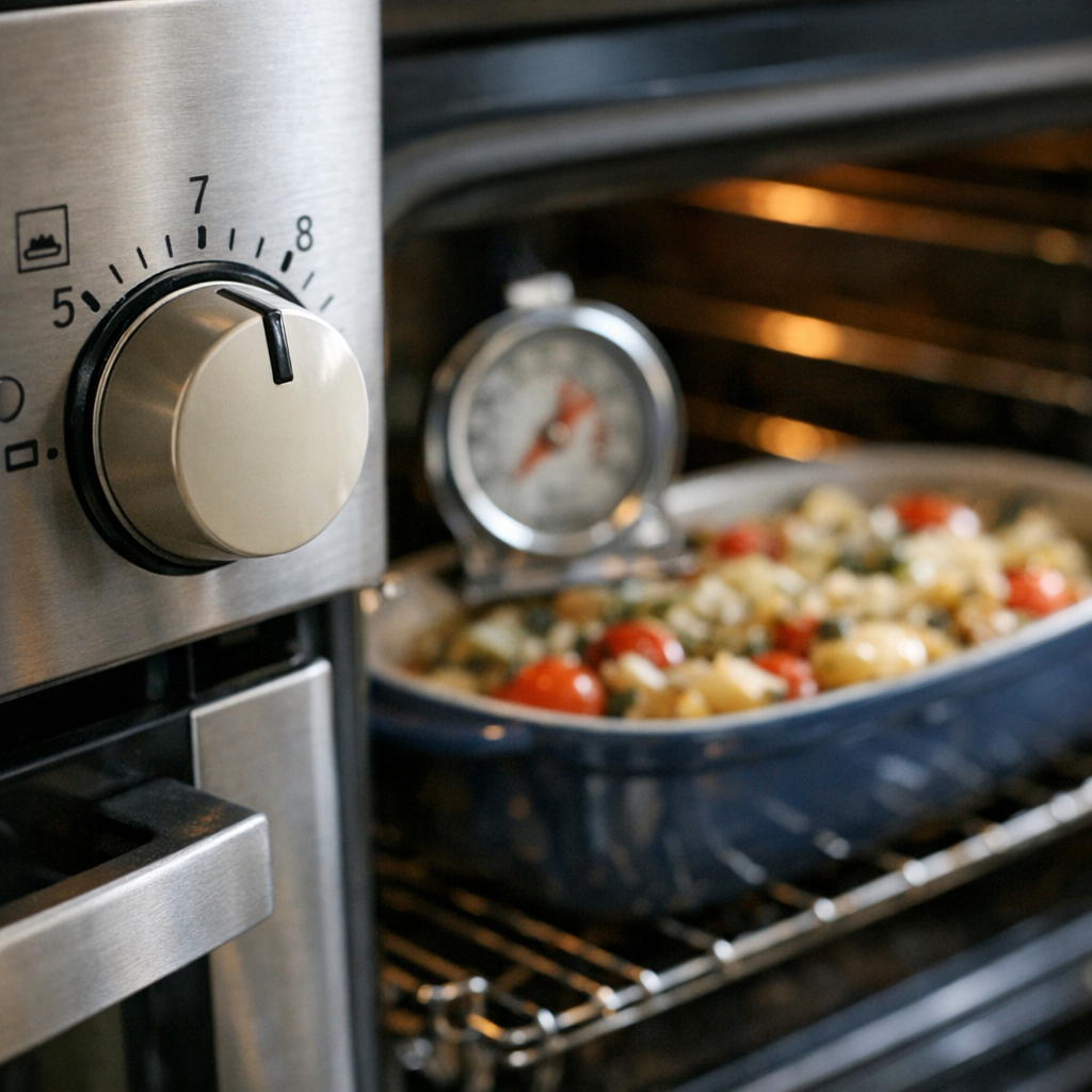 Le Thermostat 7 en degrés : réglez votre four à 210 °C